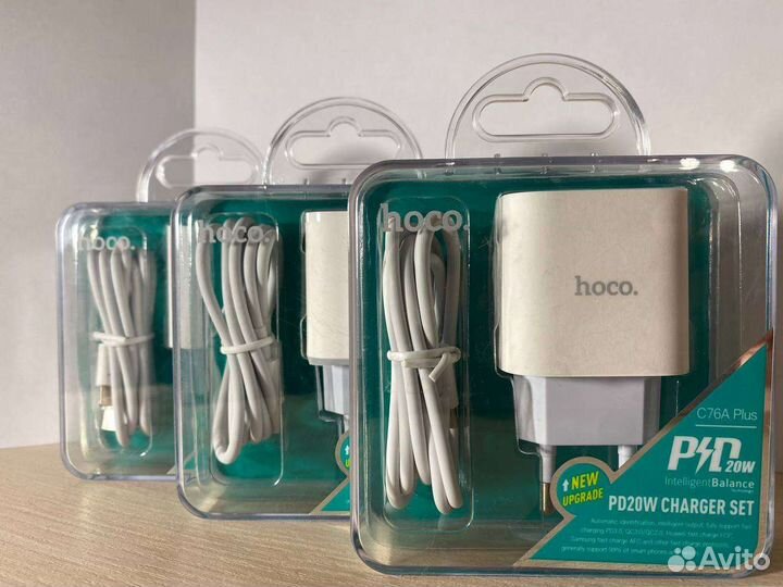 Быстрая зарядка iPhone 20w type-c lightning