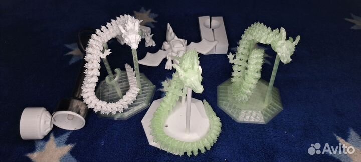 Игрушка. Дракон. 3D. Гибкий. Светящийся