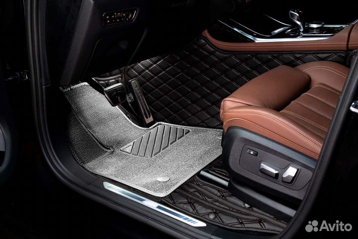 3D Коврики Infiniti QX50 Салон Багажник Экокожа