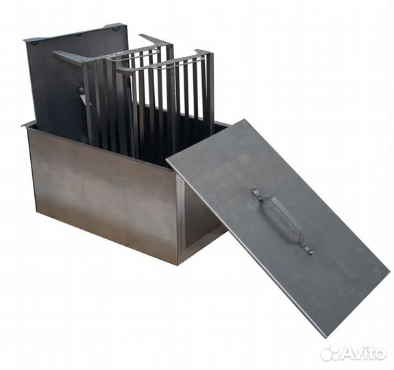 Коптильня двухъярусная с поддоном