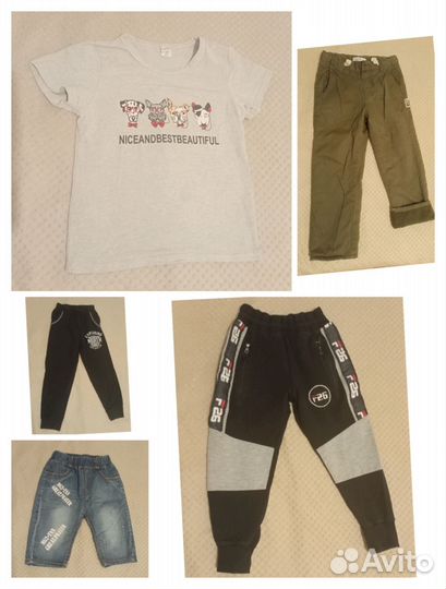 Пакет одежды на мальчика рост 104-110