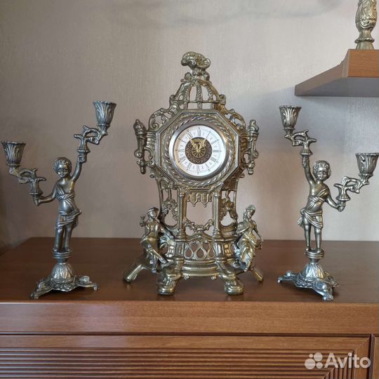 Часы каминные и подсвечники, Германия