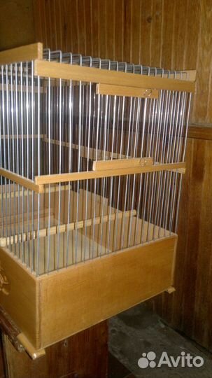Клетки для птиц, для попугаев, из дерева