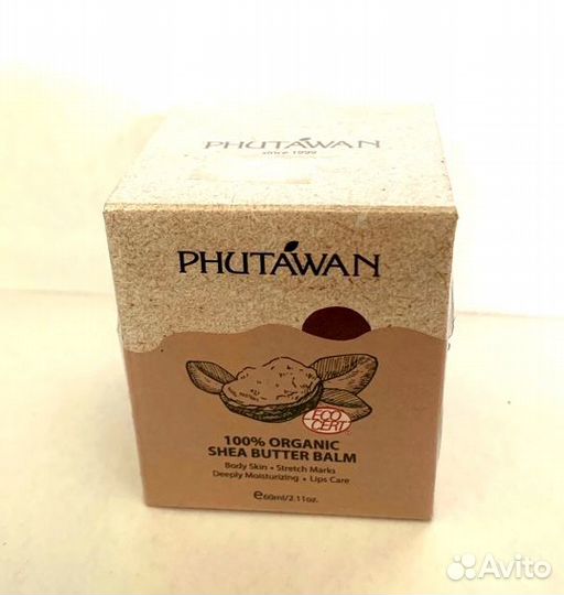 Phutawan Shea Butter Organic 100 Масло ши, 60гр