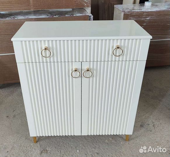 Обувница в прихожую белая