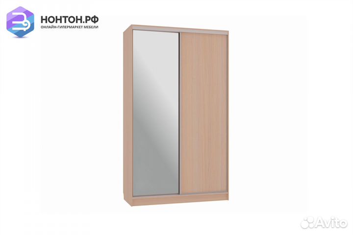 Шкаф-купе Рио 1-600 дуб млечный