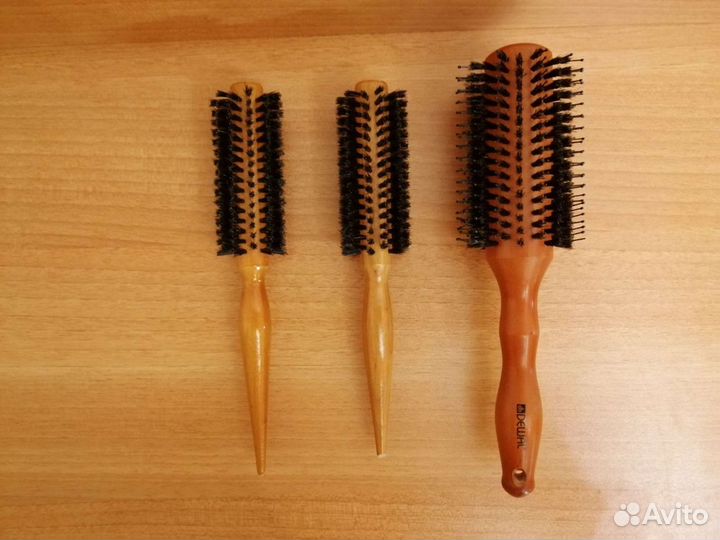 Расческа Брашинг натуральная щетина 3шт