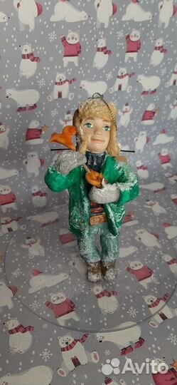 Ватные елочные игрушки