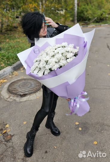 Букет гигант из ромашек (хризантемы)