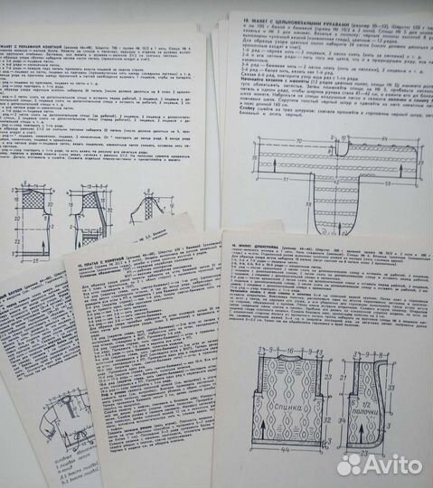 Набор открыток по вязанию, СССР