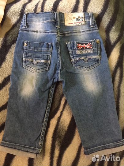 Джинсовые шорты бриджи