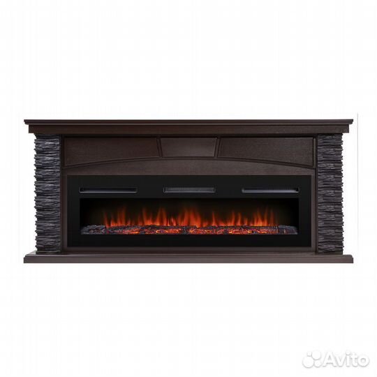 Портал Firelight Porto Long камень черный, шпон ве