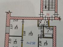 3-к. квартира, 44,5 м², 5/5 эт.