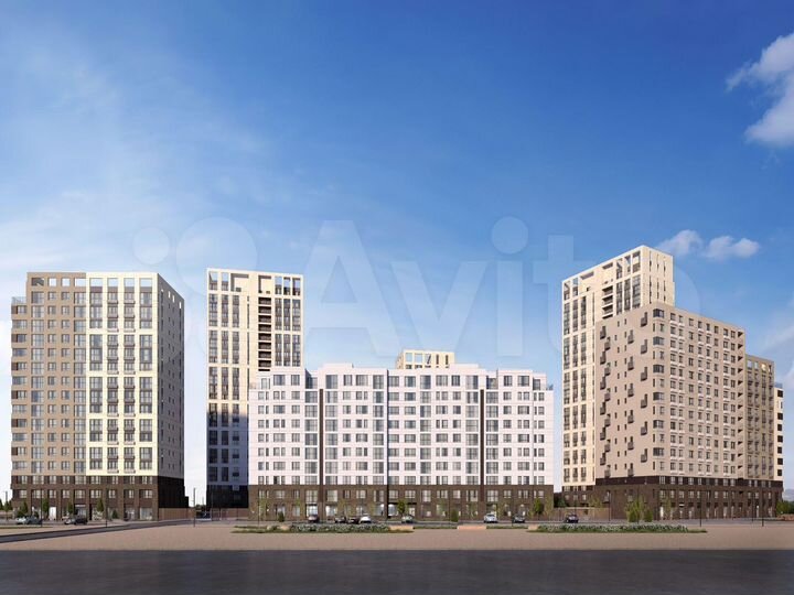 2-к. квартира, 66,6 м², 23/25 эт.