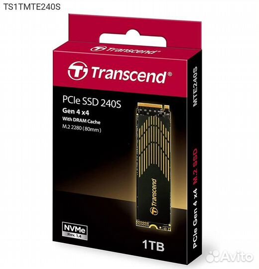 Диск SSD Transcend MTE240S M.2 2280 1TB PCIe NVMe