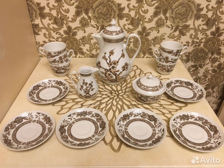 Сервиз кофейный. Богемия, Чехословакия. Винтаж