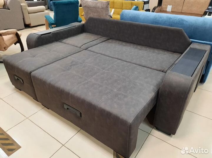 Угловой диван, диван со столиком, Колибр 7лс-1