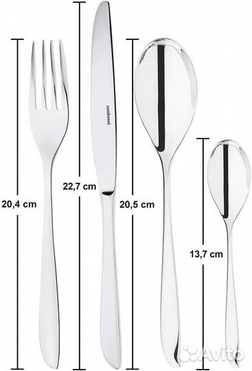 Набор приборов Sambonet Leaf 24 шт. - наличие