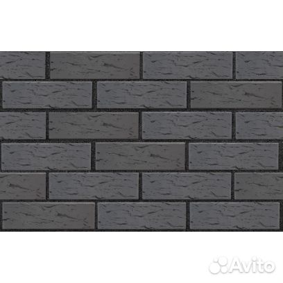 Кирпич лицевой графитовый рустик лср