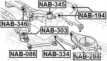 Сайлентблок задней балки infiniti M35/45 04-10