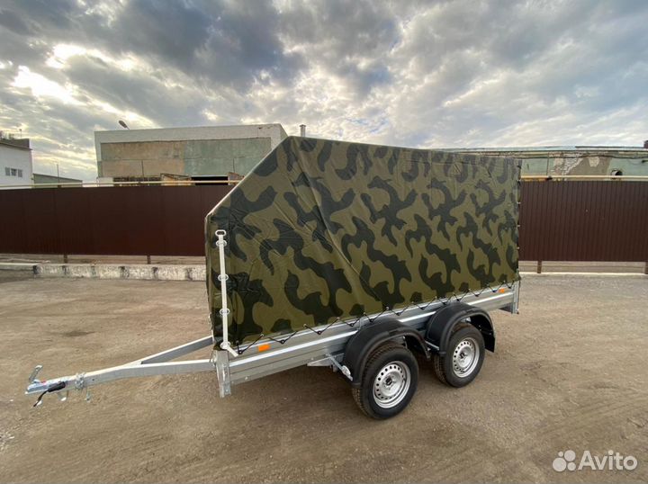 2х осный прицеп Мзса 3,0 х 1,5 м камуфляж