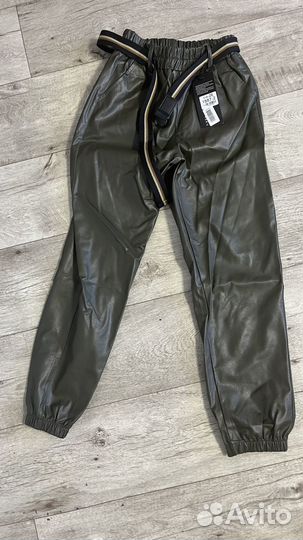 Брюки кожаные