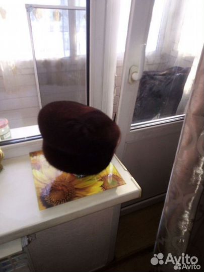 Берет женский зимний норковый