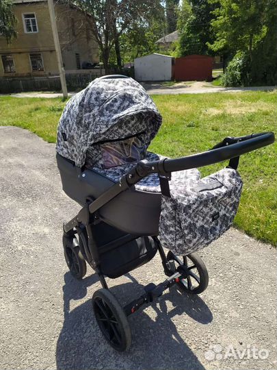 Коляска 2 в 1 эко кожа