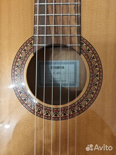 Классическая гитара yamaha С45к
