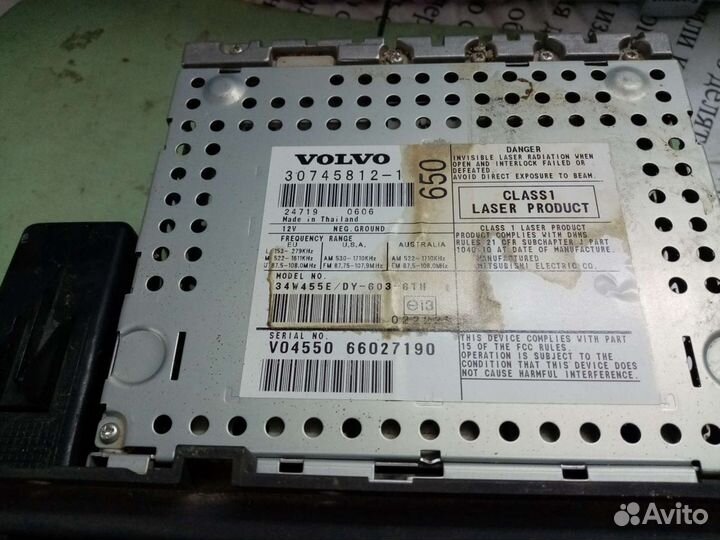 Штатная автомагнитолы