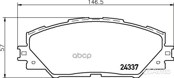 Колодки тормозные дисковые перед (PF-1530)