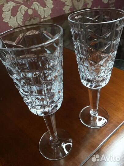 Рюмки 2 штуки хрусталь винтаж