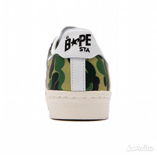 Adidas Superstar x Bape, Green Camo. Наличие