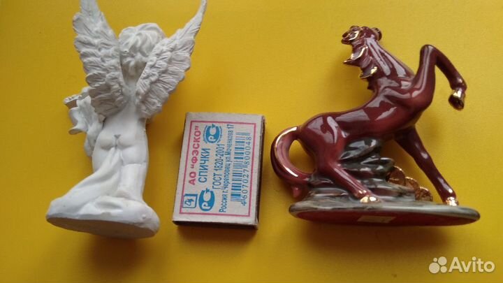 Статуэтка гипс стекло за шт