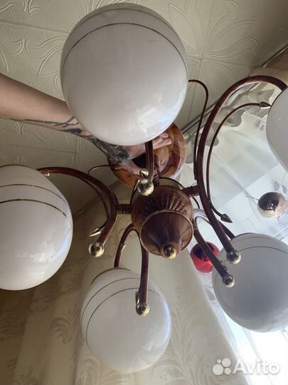 Люстра потолочная бу