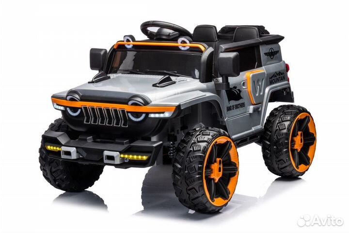 Электромобиль Джип 4WD 12V (полный привод, оранжев