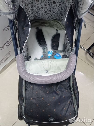 Санки коляска ника 8-1 с огромными колесами