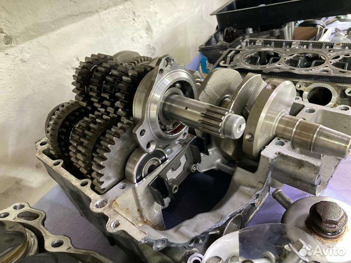 R6 Yamaha Двигатель J 509E, разбор на запчасти