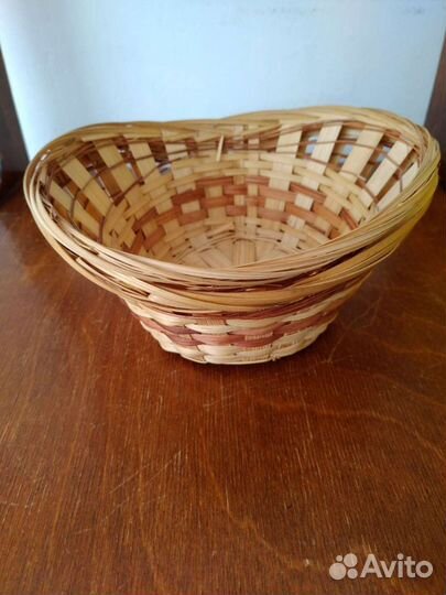Соломенные тарелочки, корзинка цена за 1шт