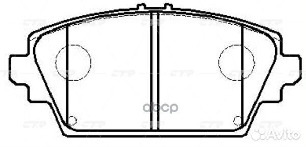 CKN-120 Колодки тормозные дисковые перед