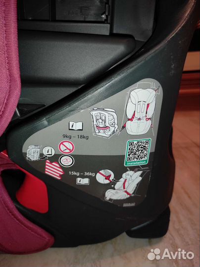 Детское автокресло 9 до 36 кг britax romer