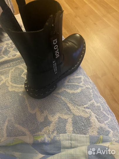 Ботинки женские демсезонные 38, натуральная кожа