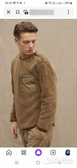 Свитшот тедди uniqlo