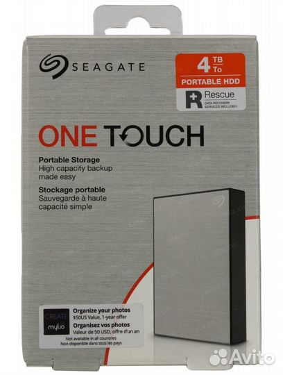 HDD: Seagate One Touch 4Tb (Silver)