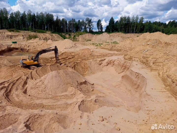 Щебень, Вывоз грунта, Песок. Аренда экскаватора