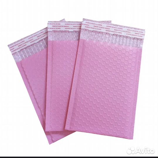 Пупырчатые пакеты розовые 50 штук