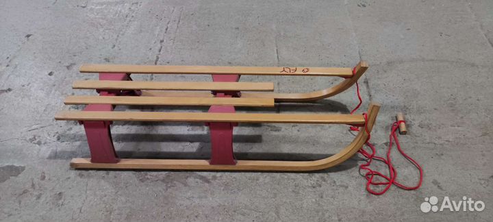 Сани детские двухместные складные