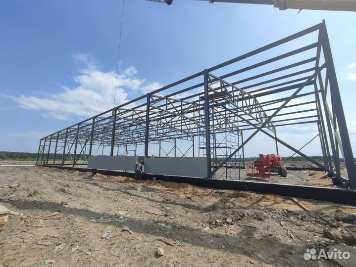 Каркас ангара под ключ 24 * 42
