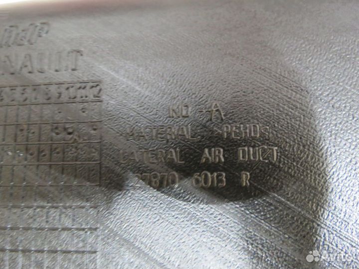 Воздуховод отопителя правый Renault Sandero 2