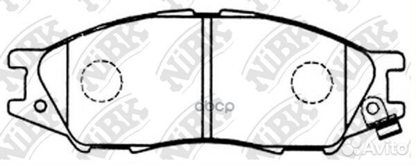 PN2435-nibk колодки дисковые п Nissan Sunny B15